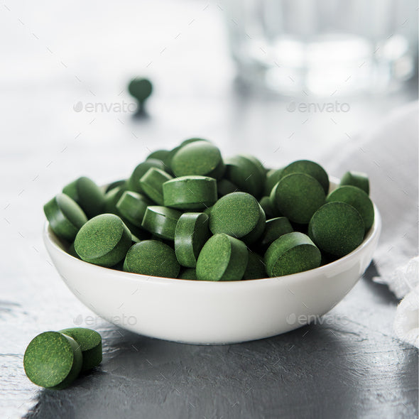 Organic Spirulina + Chlorella Tablets 500mg - Immune System - Energy -Detox